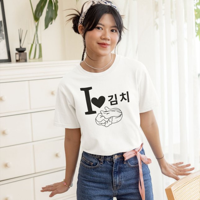 Camiseta Eu Amo Kimchi (Criador carregado)
