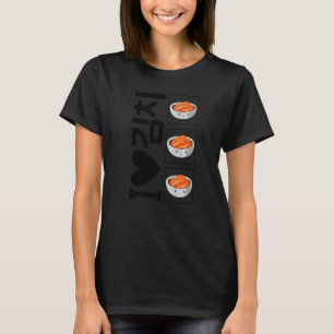 Camiseta Eu Amo Kimchi Hangul Coreia Souvenir Kimchi K Dram