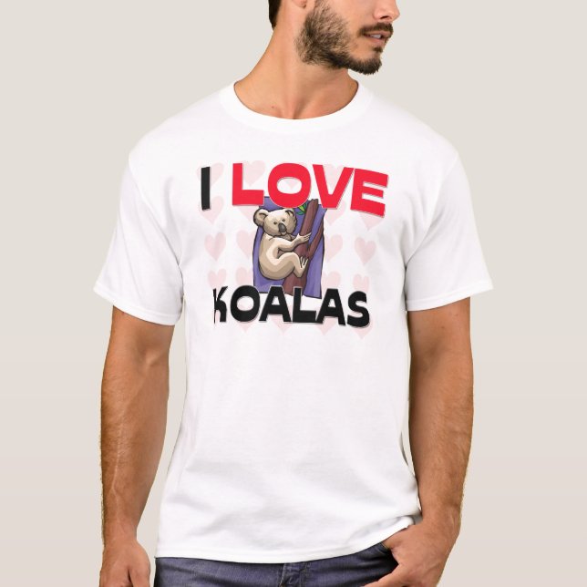 Camiseta Eu amo Koalas (Frente)