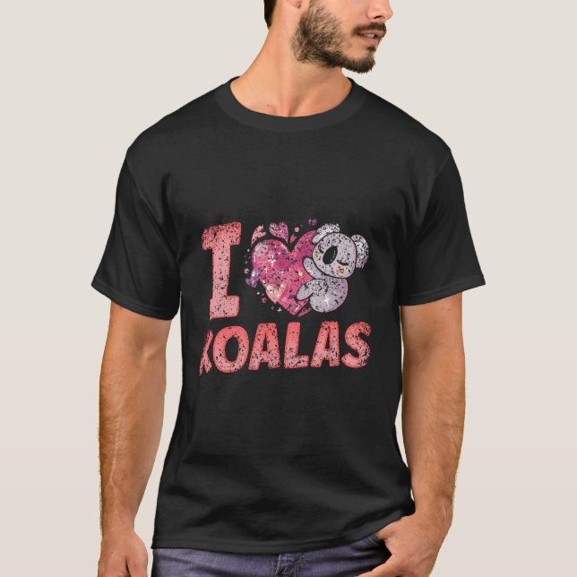 Camiseta Eu Amo Koalas Animal Koala Koala Bear (Frente)