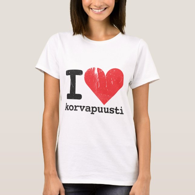Camiseta Eu Amo Korvapuusti (Frente)