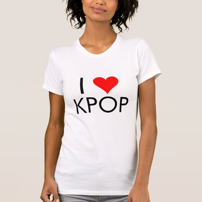 Camiseta Eu amo KPop (Frente)