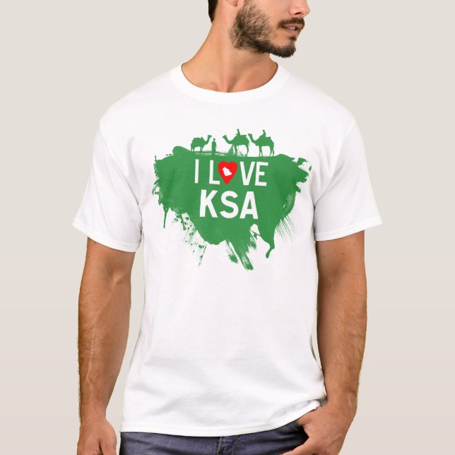 CAMISETA EU AMO KSA TEEZ (Frente)