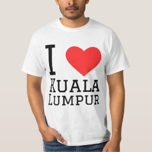 Camiseta Eu amo Kuala Lumpur