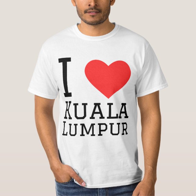 Camiseta Eu amo Kuala Lumpur (Frente)