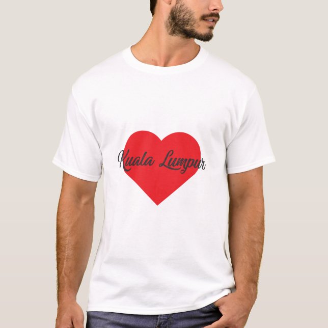 Camiseta Eu amo Kuala Lumpur - Malásia (Frente)