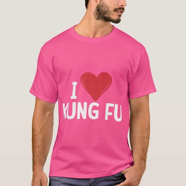 Camiseta Eu Amo Kung Fu (Frente)