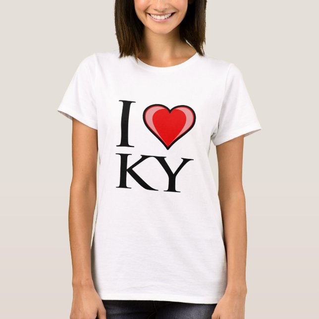 Camiseta Eu amo KY - Kentucky (Frente)