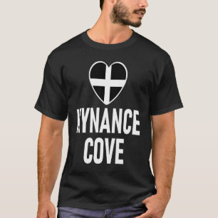 Camiseta Eu Amo Kynance Cove Cornwall Flag Heart Santo Pira