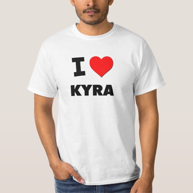 Camiseta Eu amo Kyra (Frente)