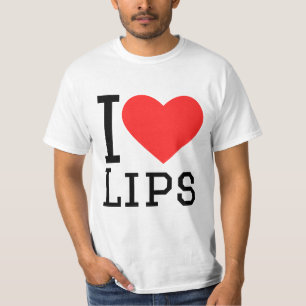Camiseta Eu amo lábios
