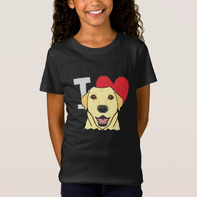 Camiseta Eu Amo Labradores (Frente)