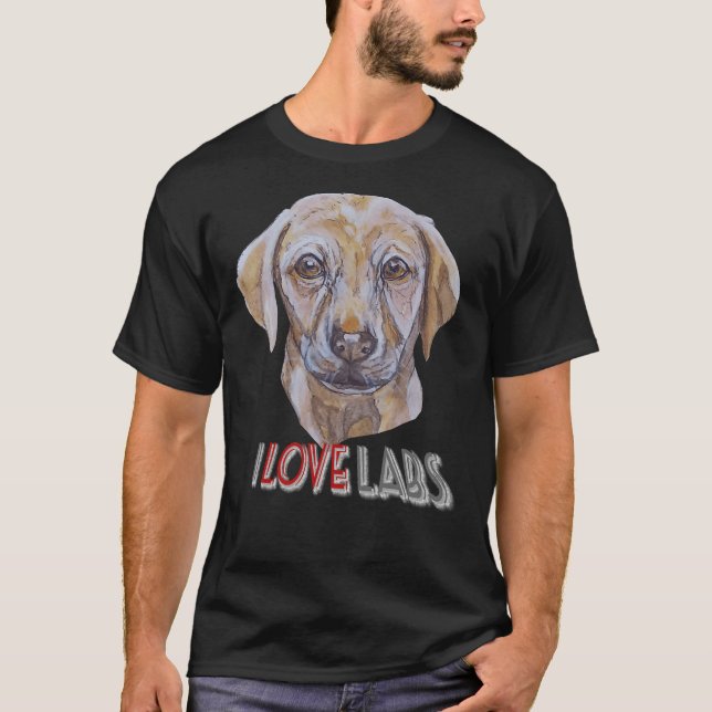 Camiseta Eu Amo Labradores (Frente)