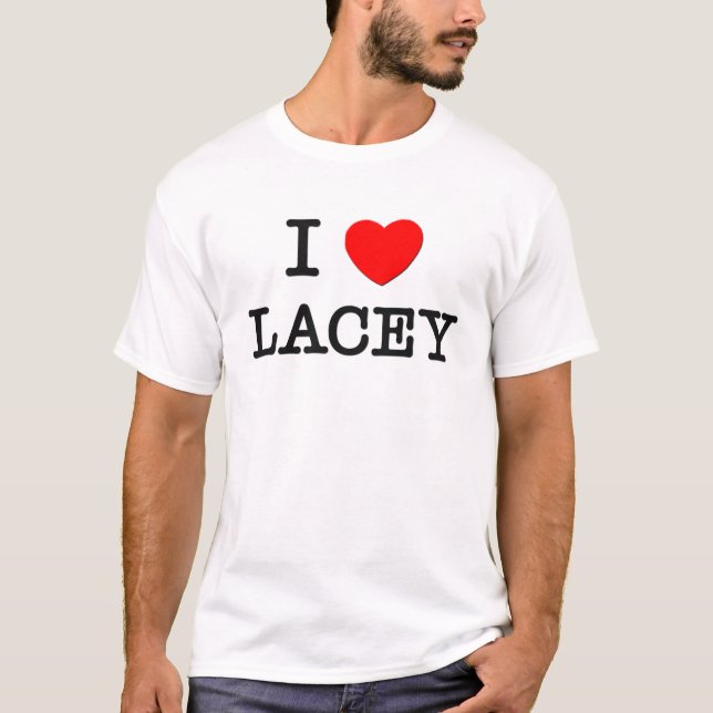 Camiseta Eu amo Lacey (Frente)