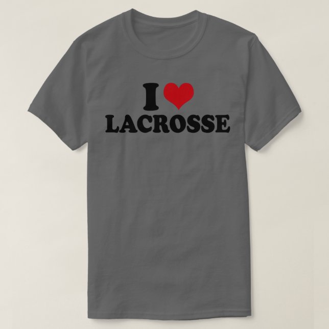 Camiseta Eu Amo Lacrosse (Frente do Design)