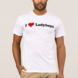 Camiseta Eu amo Ladyboys