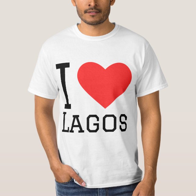 Camiseta Eu amo lagos (Frente)