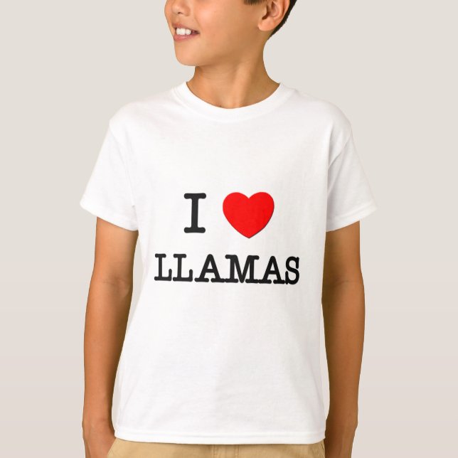 Camiseta Eu amo LAMAS (Frente)