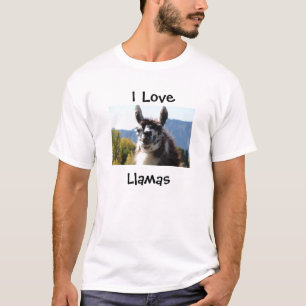Camiseta Eu amo lamas