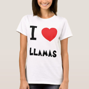 Camiseta Eu amo lamas