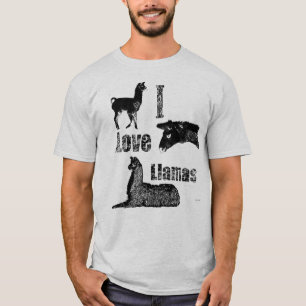 Camiseta Eu amo lamas