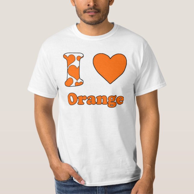 Camiseta Eu amo Laranja (Frente)