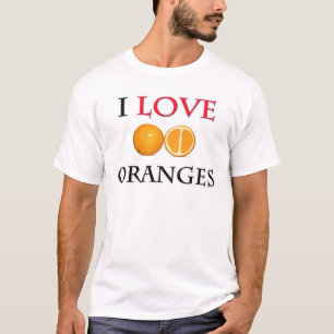 Camiseta Eu amo laranjas