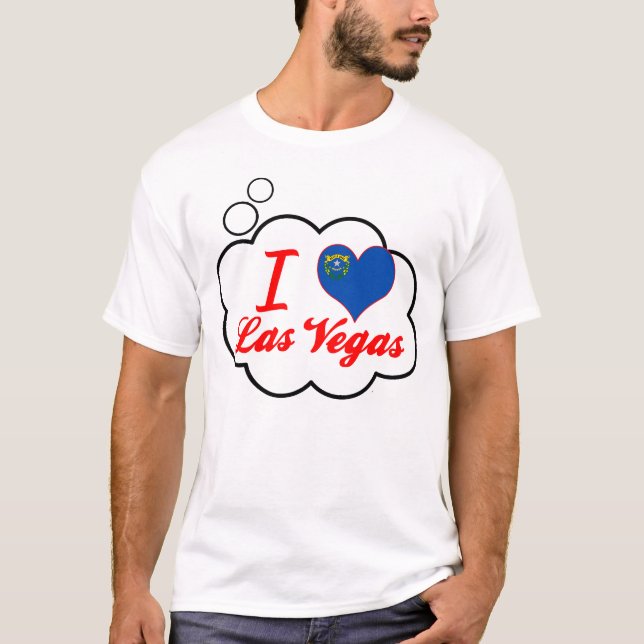 Camiseta Eu amo Las Vegas, Nevada (Frente)