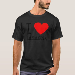 Camiseta Eu Amo Lasanha Comida Italiana Massa Itália