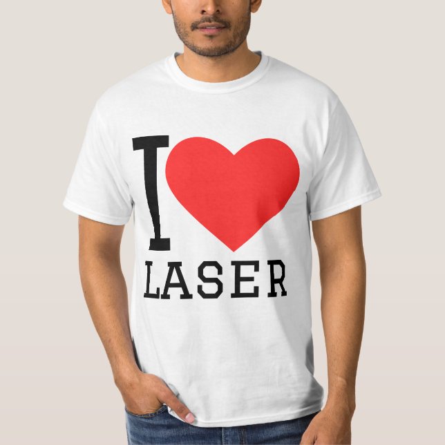 Camiseta Eu amo laser (Frente)