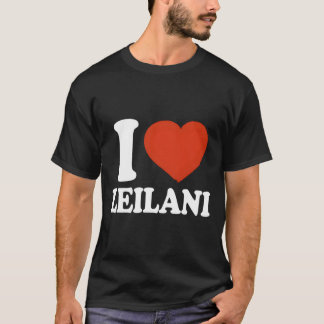 Camiseta Eu Amo Leilani Eu Ele Leilani Vermelho Ele