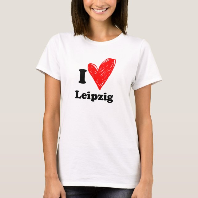Camiseta Eu amo Leipzig (Frente)