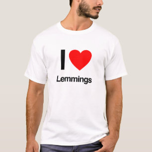 Camiseta eu amo lemmings