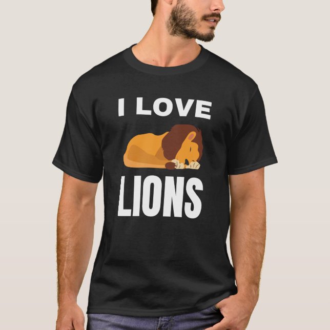 Camiseta Eu amo Leões (Frente)