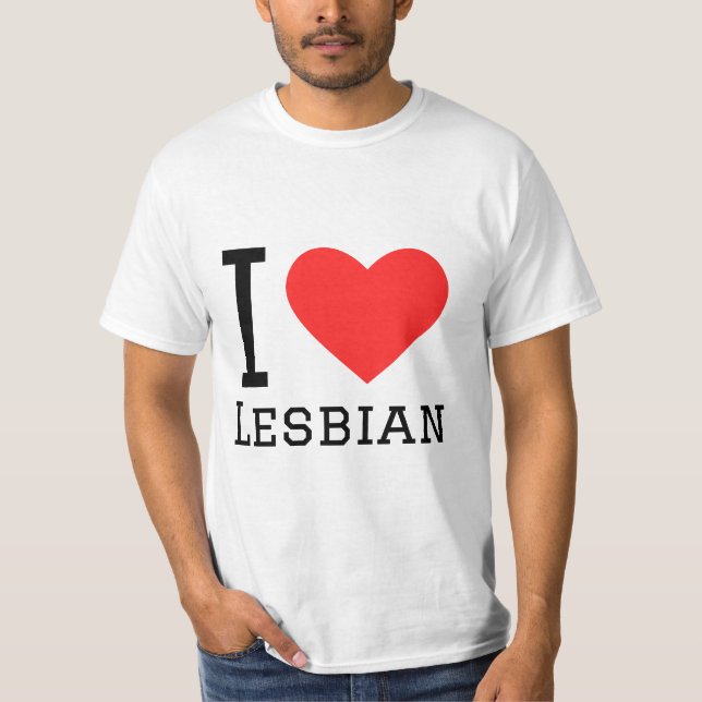 Camiseta Eu amo lésbica (Frente)