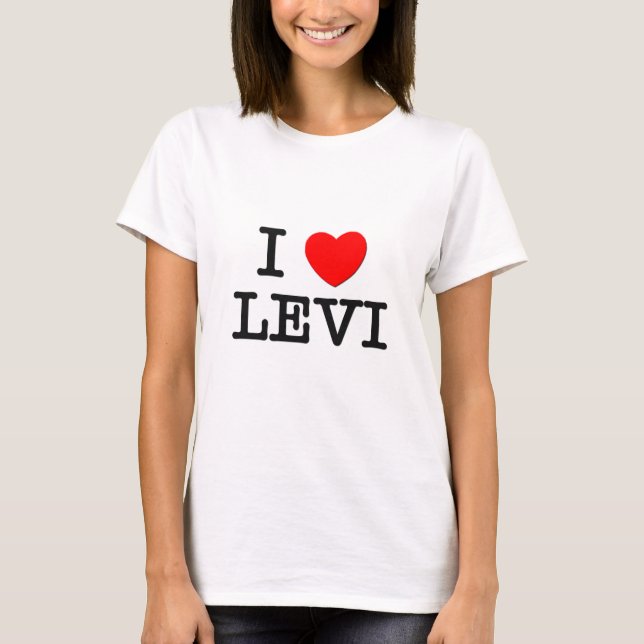 Camiseta Eu amo Levi (Frente)