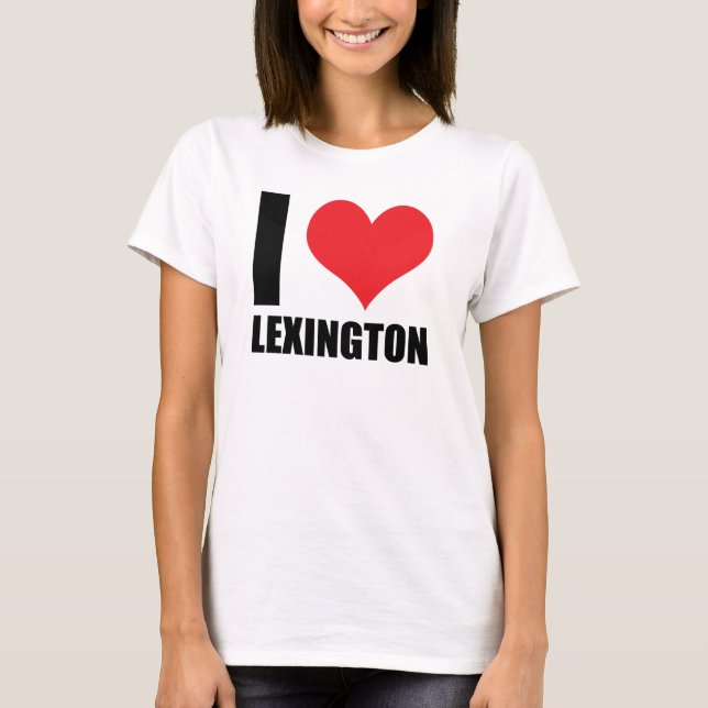 Camiseta Eu amo Lexington (Frente)
