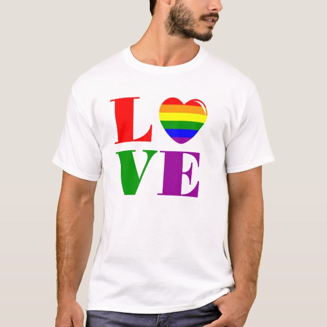 Camiseta Eu amo LGBT (Frente)