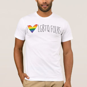 Camiseta Eu amo LGBTQ - fundação do Los Sueños