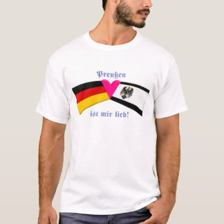 Camiseta Eu amo lieb das ISTs RIM de Prússia/Preussen