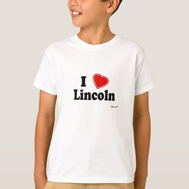 Camiseta Eu amo Lincoln (Frente)