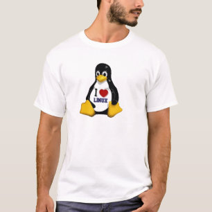 Camiseta Eu amo Linux