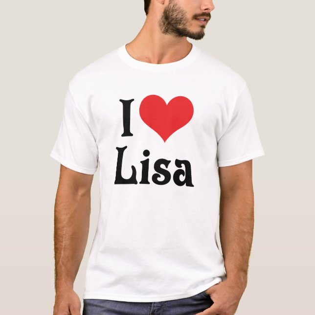Camiseta Eu Amo Lisa (Frente)