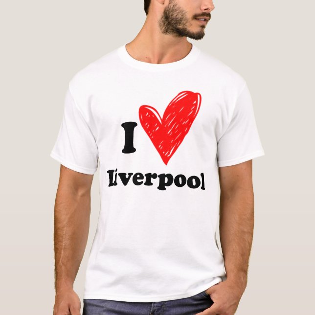 Camiseta Eu amo Liverpool (Frente)