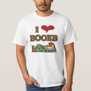 Camiseta Eu amo livros