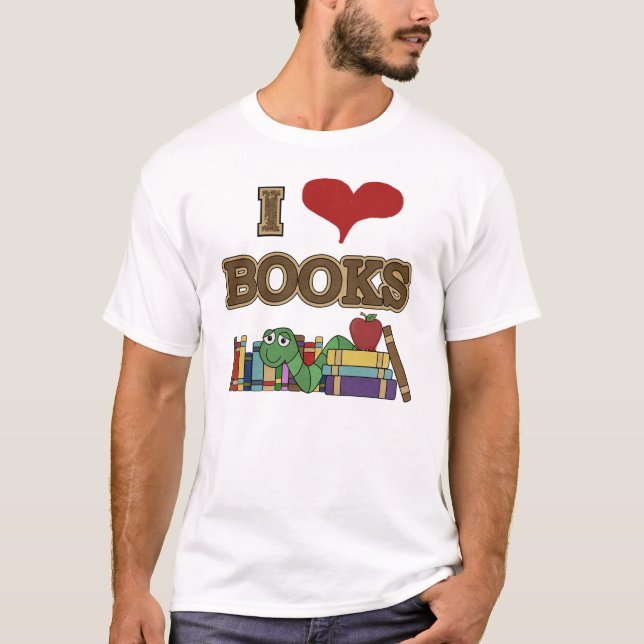 Camiseta Eu amo livros (Frente)