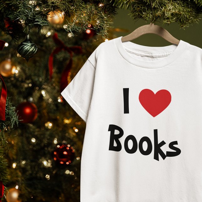 Camiseta Eu Amo Livros (I Love Books T-Shirt)