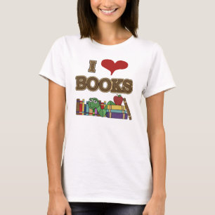 Camiseta Eu amo livros