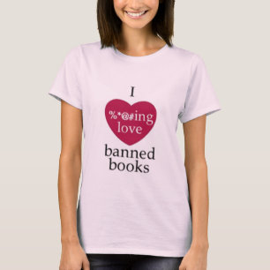 Camiseta Eu amo livros proibidos!!