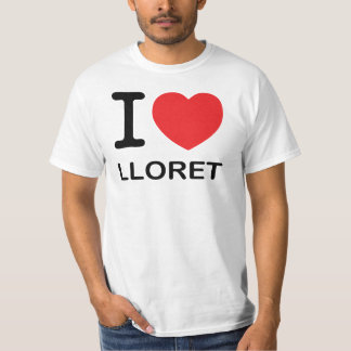 Camiseta Eu amo Lloret - t-shirt básico